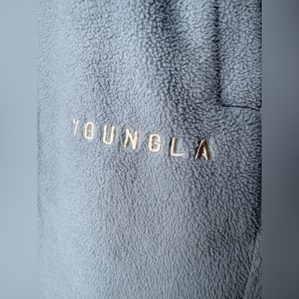 YoungLA Fleece Jogger Sweatpants Light Blue Mens Athletic Lounge Pants